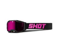 Shot Iris 2.0 Solid Motocross Goggles, black-pink for Men