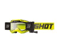Shot Iris 2.0 Solid Roll-Off Motocross Goggles, clear