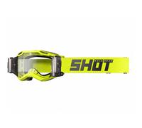 Shot Iris 2.0 Solid Roll-Off Motocross Goggles, clear for Men