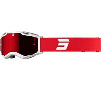 Shot Iris 2.0 Tech Motocross Goggles, white-red for Men