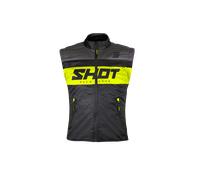 Shot Bodywarmer Lite 2.0 Motocross Vest, black-yellow, size S for Men