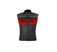Shot Bodywarmer Lite Motocross Vest, black/red, size 3XL