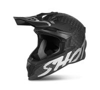 Shot Lite Solid Carbon Motocross Helmet, silver, size XS
