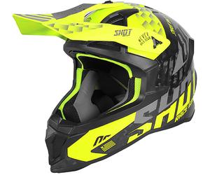 Shot Lite Carbon Rush Motocross Helmet, yellow, size XS for Men