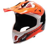 SHOT LITE FURY gloss black-neon orange M