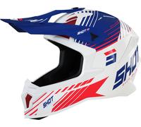 Shot Lite Fury Motocross Helmet, red-blue, size S for Men