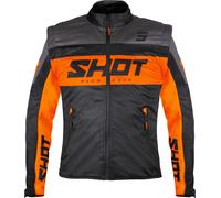 SHOT LITE Jacke schwarz-orange XL
