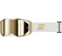 Shot Motocross Goggles Lite Mist - White/Gold - For Men