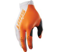 Shot Lite Motocross Gloves, white-orange, size XL for Men