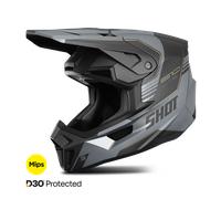 Shot Lite S10 Mips Motocross Helmet, black-grey, size L for Men