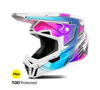 Shot Lite Racing Mips Motocross Helmet, white-pink, size L for Men