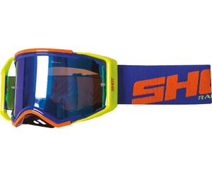 SHOT LITE NEON glasses glossy blue-neon orange-glass clear + blue versp.