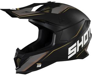 Shot Lite Prism Motocross Helmet, black/gold, size S (55/56)