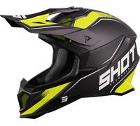 Shot Lite Prism Motocross Helmet, black-yellow, size M