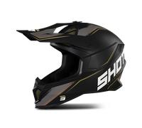 Shot Lite Prism MX Helmet Black/GoldS Black,Gold