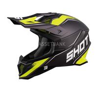Shot Lite Prism Motocross Helmet, black-yellow, size 2XL