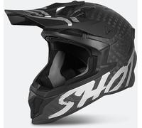 Shot Lite Solid Carbon Motocross Helmet, silver, size 2XL for Men