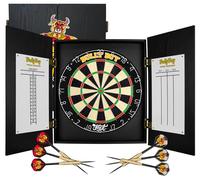 Shot Michael Smith Bully Boy World Champion Dartboard Cabinet Set Home Centre with Steel tip Darts