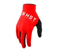 Shot Draw Motocross Gloves, red, size 3XL