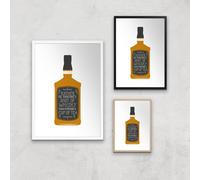 Shot Of Whiskey Giclée Art Print - A3 - Wooden Frame