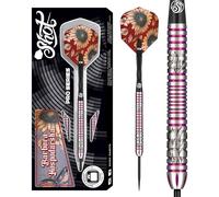 Shot! Pro Series Barbora Hospodarska Steel Tip Darts Set 90% Tungsten Barrels Handcrafted Professional Dart Set & Flights Made in New Zealand, Metal Tip for Bristle Dartboard