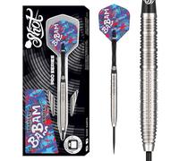 Shot! Pro Series Bradley Brooks Gen 2 Steel Tip Darts Set 90% Tungsten Centre Weighted Professional Darts for Bristle Dartboard Made in New Zealand (24, Grams)