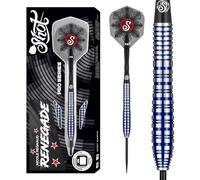 Shot! Pro Series Nicole Regnaud Steel Tip Darts Set 90% Tungsten Centre Weighted Professional Darts for Bristle Dartboard Made in New Zealand