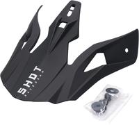 SHOT PULSE SOLID helmet shield incl. Screws in gloss black