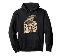 Shot Put Coach Who Teaches Athletes Throw Track Field Pullover Hoodie