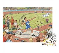Shot Put Final Throw Wooden Jigsaw Puzzle Waterproof 1000 Piece Puzzles for Adults Gifts Challenging And Brainteasing Home Decoration