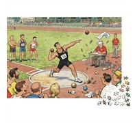 Shot Put Final Throw Wooden Jigsaw Puzzle Waterproof 1000 Piece Puzzles for Adults Gifts Fun Home Decoration
