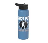 Shot Put is Very Easy Shot Put Science Maths Stainless Steel Insulated Water Bottle