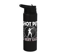 Shot Put is Very Easy Shot Put Science Maths Stainless Steel Insulated Water Bottle