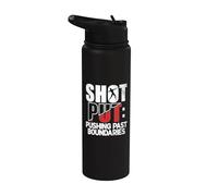 Shot Put Pushing Past Boundaries Shot Put Stainless Steel Insulated Water Bottle