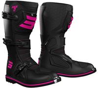 Shot Race 2 Kids Motocross Boots, black/hotpink, size 39