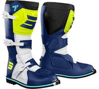 Shot Race 2 Kids Motocross Boots, blue-yellow, size 32