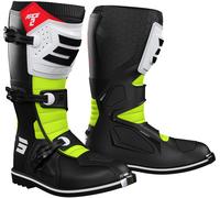 Shot Race 2 Motocross Boots, black/white/yellow, size 40