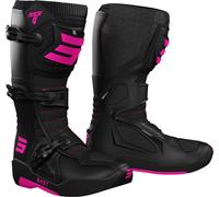 Shot Race 4 Motocross Boots, black/hotpink, size 39