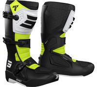 Shot Race 4 Motocross Boots, black-white-yellow, size 44 for Men