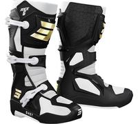 Shot Race 6 Motocross Boots, black/white/gold, size 43