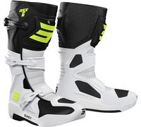 Shot Race 6 Motocross Boots, black-white-yellow, size 43 for Men