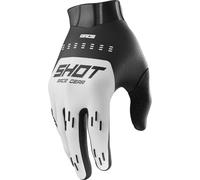 Shot Race Evo Motocross Gloves, white, size 9