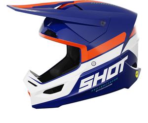 Shot Race Iron Motocross Helmet, blue/orange, size S (55/56)