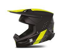 Shot Race Camo Motocross Helmet, black-yellow, size M