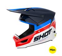 Shot Race Mips® Iron MX Helmet Blue/RedXL Blue,Red