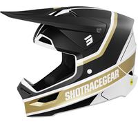 Shot Race Mythic Motocross Helmet, black-gold, size M for Men