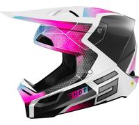 Shot Race Phaser Motocross Helmet, black-white-pink, size L for Men