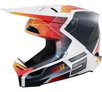 Shot Race Phaser Motocross Helmet, white/red/blue, size M (57/58)