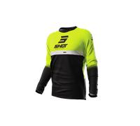 Shot Devo Reflex Motocross Jersey, black-yellow, size XS for Men