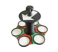 Shot Roulette - the Wheel Game, Tabletop Novelty, 16 Glass Set, Fun Adult Entertainment for Kitchen Dining Bar Supplies, Singles Lovers Amor Halloween Outdoor Tailgating Bachelor Celebrations